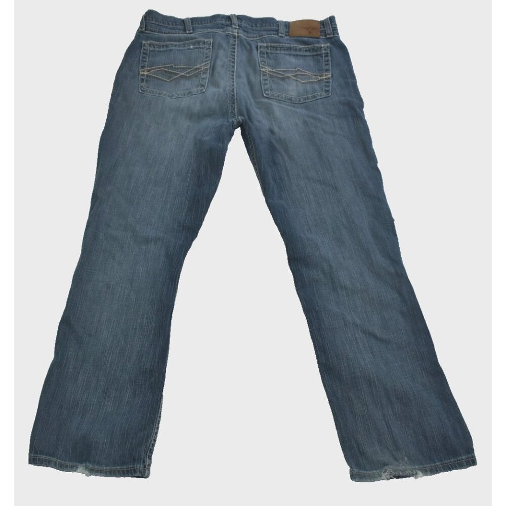Wrangler 20X Jeans Men’s 38x32 Blue Vintage Boot Cut Denim Cowboy Style 42 Flaws - Picture 13 of 16
